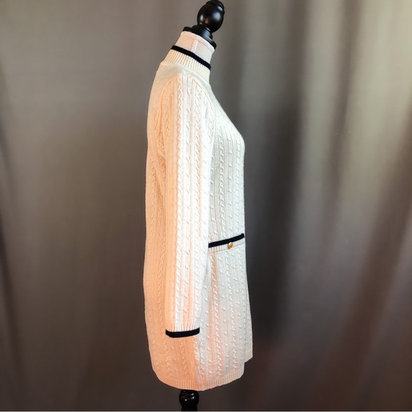 Vintage 90s Cable Knit Sweater Dress - Picture 5 of 8